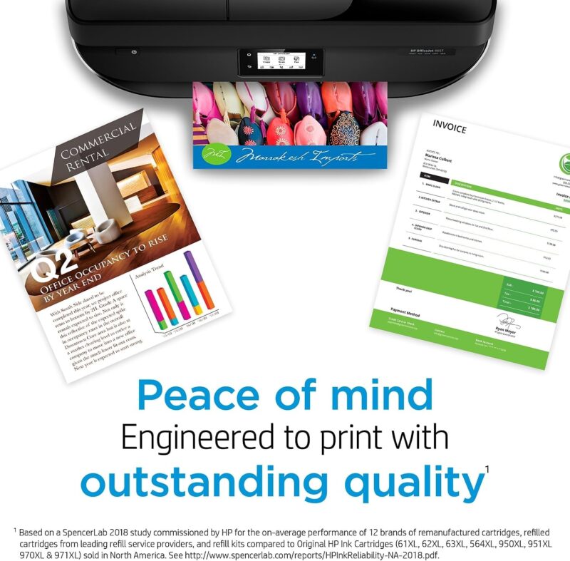 Original HP 65 Black Ink Cartridge | Works with HP AMP 100 Series, HP DeskJet 2600, 3700, 5000 Series, HP ENVY 5000 Series | Eligible for Instant Ink | N9K02AN  Amazon.ca Office Products - Image 9