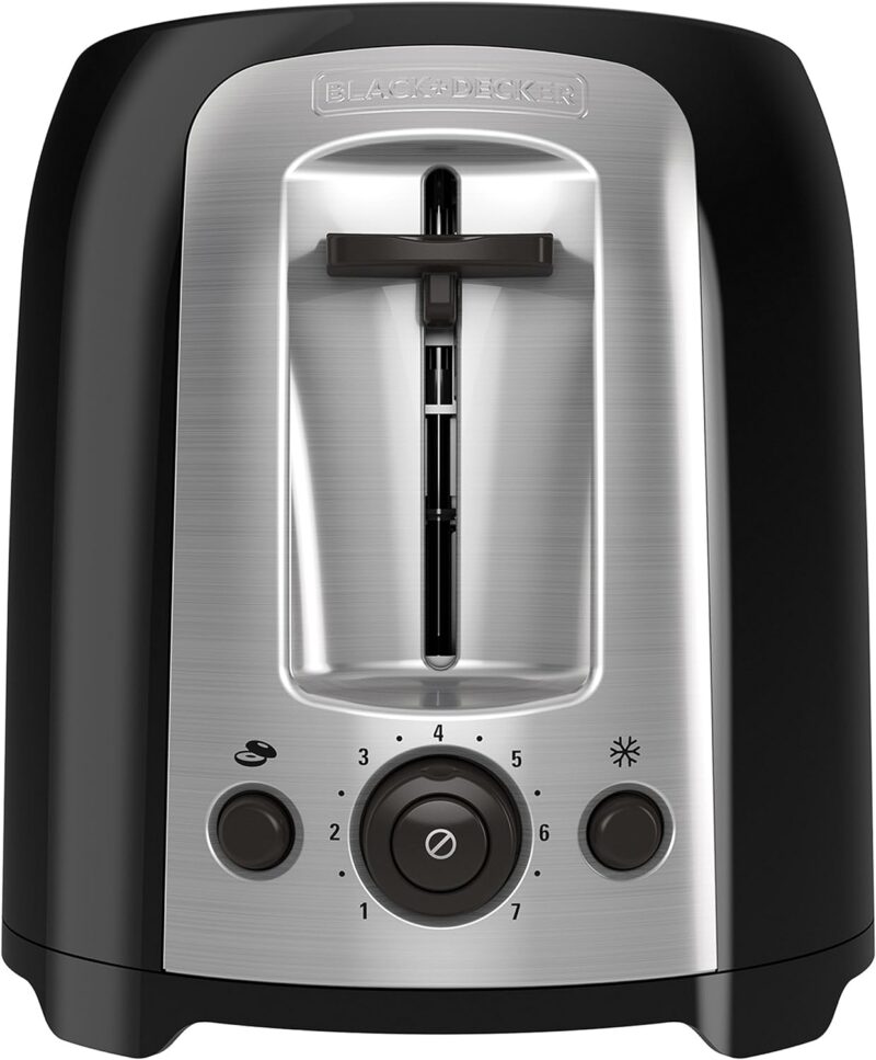 BLACK+DECKER 2-Slice Extra Wide Slot Toaster, Classic Oval, Black with Stainless Steel Accents, TR1278B  Amazon.ca Home - Image 8