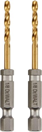 DEWALT 1/8IN TITANIUM NITRIDE COATED DRILL BIT - 2PC (DD5108T) - Image 2
