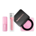 Huda Beauty Ube Collection Kit - Includes 3 Items | Setting Powder, Blush Filter,Faux Filler Lip Gloss | Buy Online at MKZMart - Image 4